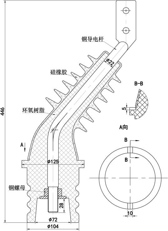 FZW28(vsp5) -12KV  隔離直、彎套管