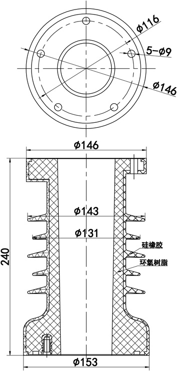 ZW32 分體固封極柱