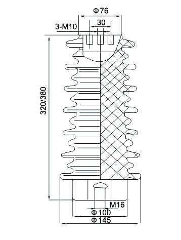 35KV Φ145×320-380 絕緣子